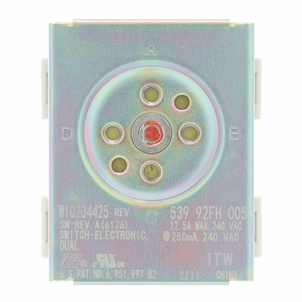 WPW10234425 - Genuine OEM Whirlpool Range Surface Element Switch